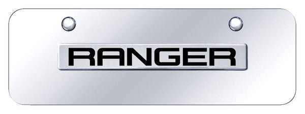 Ford Ranger Chrome on Chrome 3D Bar Mini License Plate - RNG.N.CCM