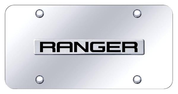 Ford Ranger Chrome on Chrome 3D Bar License Plate - RNG.N.CC