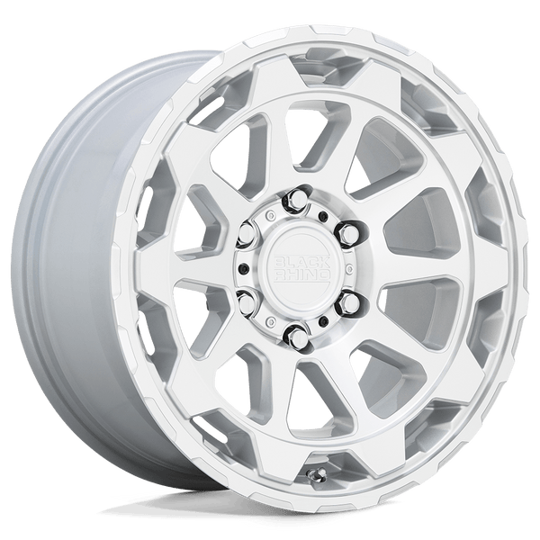 Black Rhino ROTOR GLOSS SILVER WITH MIRROR CUT FACE Wheels for 2021-2022 FORD BRONCO [] - 17X8.5 12 MM - 17"  - (2022 2021)