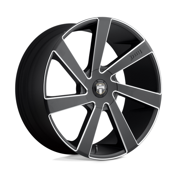DUB 1PC S133 DIRECTA MATTE BLACK MILLED Wheels for 2015-2020 ACURA TLX [] - 20X8.5 45 MM - 20"  - (2020 2019 2018 2017 2016 2015)