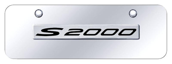 Honda S2000 Chrome on Chrome 3D Bar Mini License Plate - S20.N.CCM