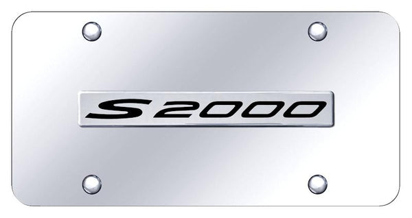 Honda S2000 Chrome on Chrome 3D Bar License Plate - S20.N.CC