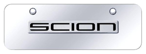 Toyota Scion Chrome on Chrome 3D Bar Mini License Plate - SCI.N.CCM