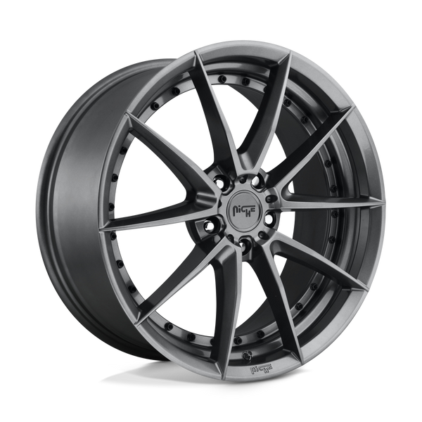 Niche 1PC M197 SECTOR GLOSS ANTHRACITE Wheels for 2019-2023 ACURA RDX [] - 20X9 35 mm - 20"  - (2023 2022 2021 2020 2019)