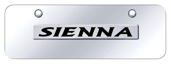 Toyota Sienna Chrome on Chrome 3D Bar Mini License Plate - SIE.N.CCM