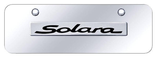 Toyota Solara Chrome on Chrome 3D Bar Mini License Plate - SOL.N.CCM