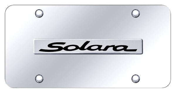 Toyota Solara Chrome on Chrome 3D Bar License Plate - SOL.N.CC