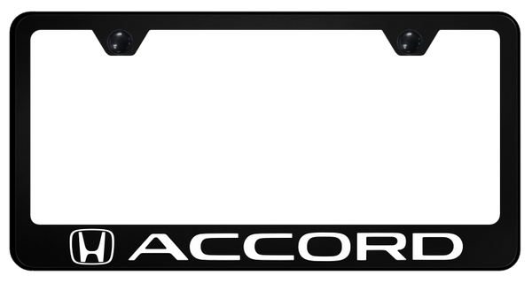 Honda Accord PC Frame - UV Print on Black License Plate Frame - SP.ACC.UB