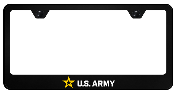 U.S. Army PC Frame - UV Print on Black License Plate Frame - SP.ARMY.UB