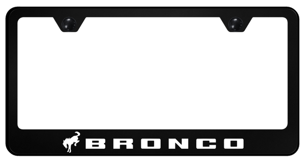 Ford Bronco 2020 PC Frame - UV Print on Black License Plate Frame - SP.BRO3.UB