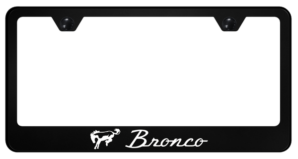 Ford Bronco PC Frame - UV Print on Black License Plate Frame - SP.BRO.UB