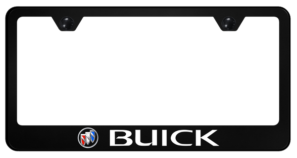 Buick Buick (Tri-Color Fill) PC Frame - UV Print on Black License Plate Frame - SP.BUI.T.UB