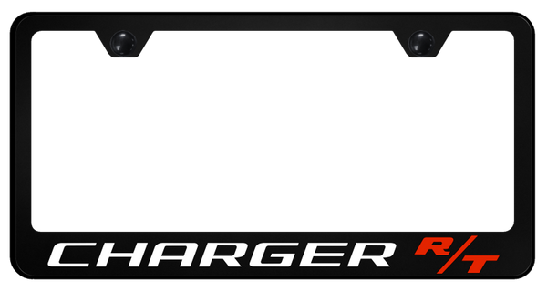 Dodge Charger R/T PC Frame - UV Print on Black License Plate Frame - SP.CHGRT.UB