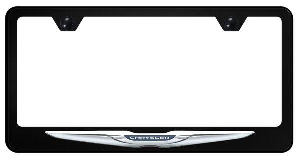 Chrysler Chrysler (Logo Only) PC Frame - UV Print on Black License Plate Frame - SP.CHRL.UB