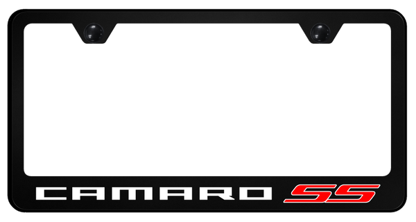 Chevrolet Camaro SS PC Frame - UV Print on Black License Plate Frame - SP.CMRSS.UB