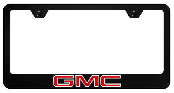 GMC GMC PC Frame - UV Print on Black License Plate Frame - SP.GMC.UB