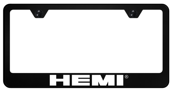 Mopar Hemi PC Frame - UV Print on Black License Plate Frame - SP.HEM.UB