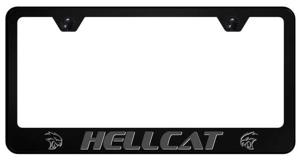 Mopar Hellcat Ghost PC Frame - UV Print on Black License Plate Frame - SP.HLC.GST.UB