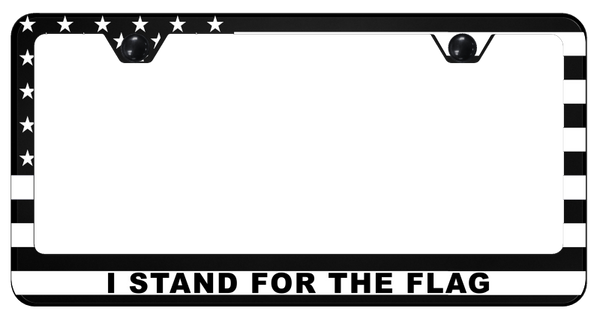 I Sand For The Flag PC Frame - UV Print on Black License Plate Frame - SP.IS4F.UB