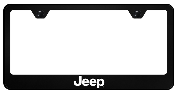 Jeep Jeep PC Frame - UV Print on Black License Plate Frame - SP.JEE.UB