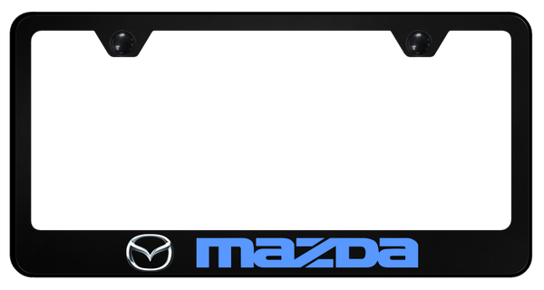 Mazda Mazda PC Frame - UV Print on Black License Plate Frame - SP.MAZ.UB