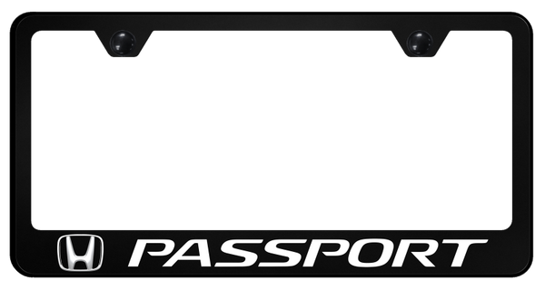 Honda Passport PC Frame - UV Print on Black License Plate Frame - SP.PAS.UB