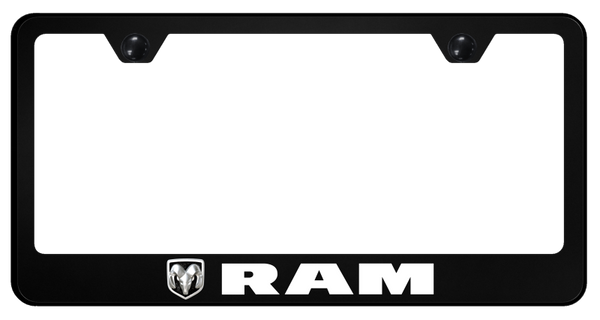 RAM Ram PC Frame - UV Print on Black License Plate Frame - SP.RAM.UB