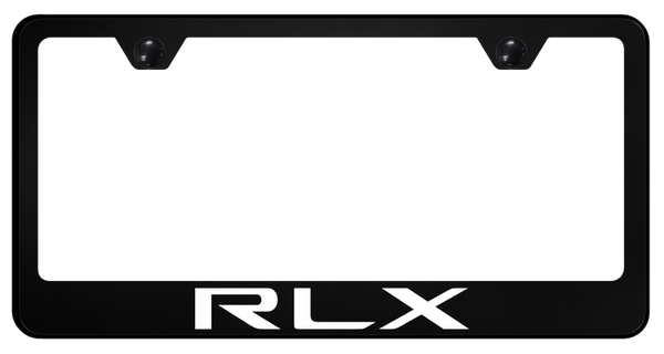 Acura RLX PC Frame - UV Print on Black License Plate Frame - SP.RLX.UB