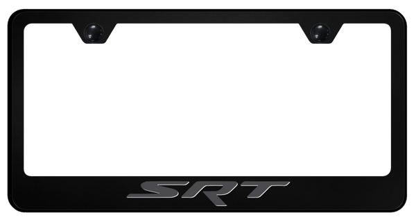 Dodge SRT Ghost PC Frame - UV Print on Black License Plate Frame - SP.SRT.GST.UB