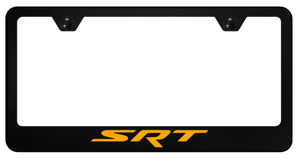 Dodge SRT Orange PC Frame - UV Print on Black License Plate Frame - SP.SRT.ORA.UB