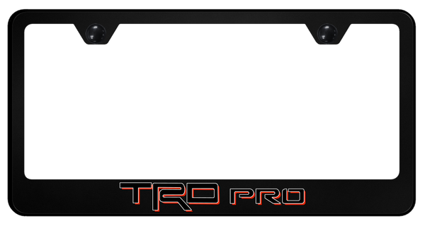 Toyota TRD Pro 3 PC Frame - UV Print on Black License Plate Frame - SP.TRDP3.UB