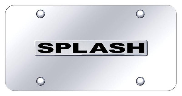 Ford Splash Chrome on Chrome 3D Bar License Plate - SPL.N.CC