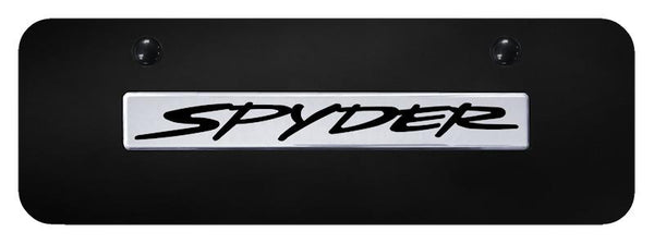 Toyota Spyder Chrome on Black 3D Bar Mini License Plate - SPY.N.CBM