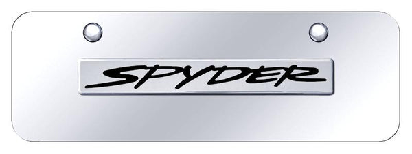 Toyota Spyder Chrome on Chrome 3D Bar Mini License Plate - SPY.N.CCM