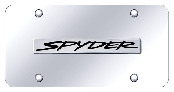 Toyota Spyder Chrome on Chrome 3D Bar License Plate - SPY.N.CC