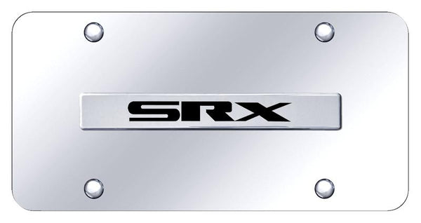 Cadillac SRX Chrome on Chrome 3D Bar License Plate - SRX.N.CC