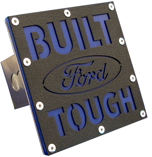 Built Ford Tough Class III Trailer Hitch Plug - Rugged Black - T.BFT.2.RB