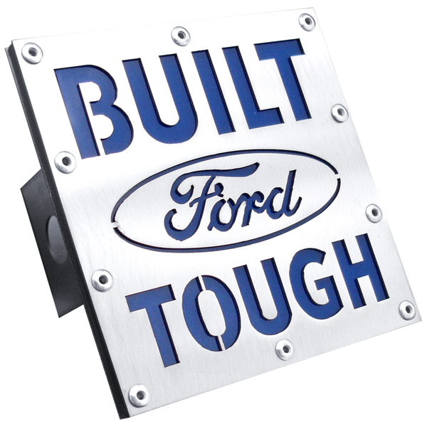 Built Ford Tough Class III Trailer Hitch Plug - Brushed - T.BFT.2.S