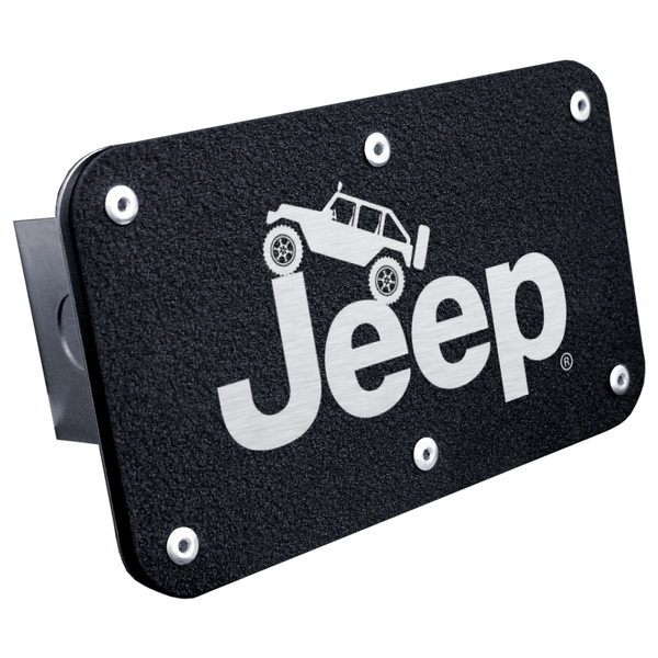 Jeep Climbing Class III Trailer Hitch Plug - Rugged Black - T.JEEC.RB