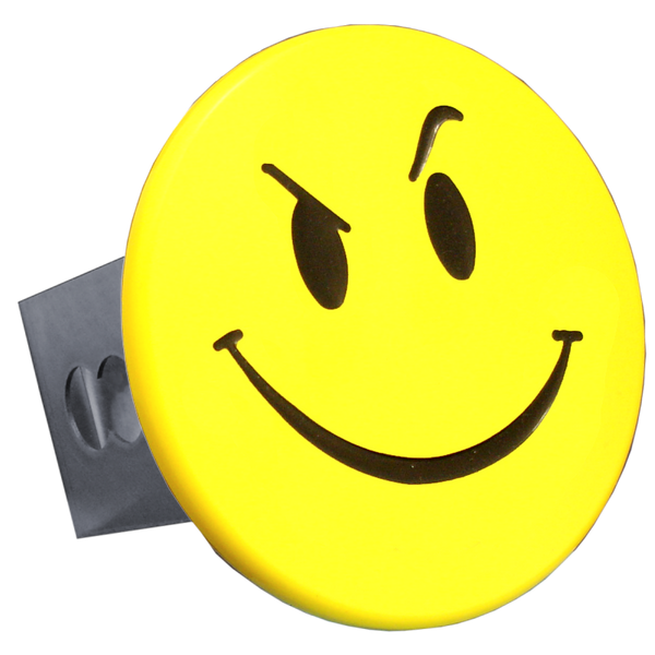 Smirk Face Class III Trailer Hitch Plug - Yellow - T.SMIS.Y