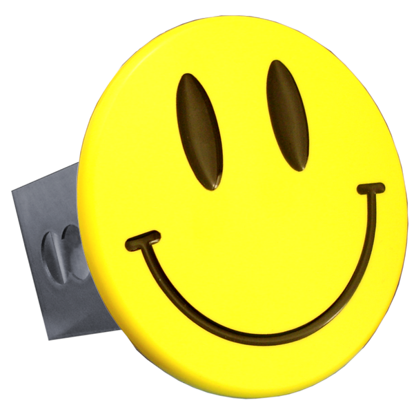 Smile Face Class III Trailer Hitch Plug - Yellow - T.SMI.Y