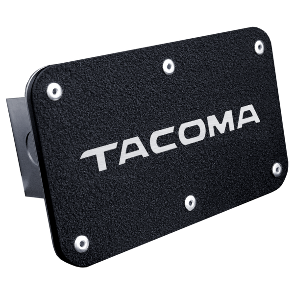 Tacoma Name Class III Trailer Hitch Plug - Rugged Black - T.TACN.RB