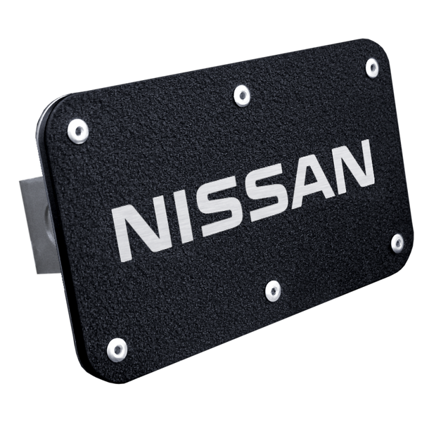 Nissan Name Class II Trailer Hitch Plug - Rugged Black - T2.NISN.RB