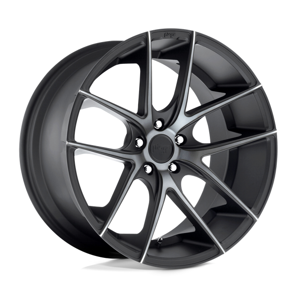 Niche 1PC M130 TARGA MATTE BLACK DOUBLE DARK TINT Wheels for 2009-2014 ACURA TL [] - 18X8 40 mm - 18"  - (2014 2013 2012 2011 2010 2009)