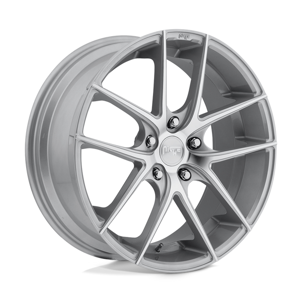 Niche 1PC M131 TARGA GLOSS SILVER MACHINED Wheels for 2015-2020 ACURA TLX [] - 20X8.5 35 MM - 20"  - (2020 2019 2018 2017 2016 2015)