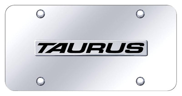 Ford Taurus Chrome on Chrome 3D Bar License Plate - TAU.N.CC