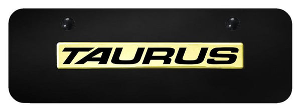 Ford Taurus Gold on Black 3D Bar Mini License Plate - TAU.N.GBM