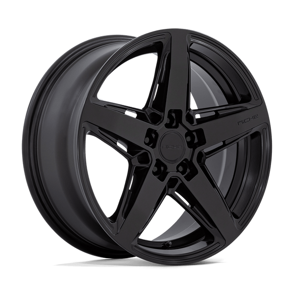 Niche 1PC M269 TERAMO MATTE BLACK Wheels for 2014-2020 ACURA RLX [] - 18X8 30 mm - 18"  - (2020 2019 2018 2017 2016 2015 2014)