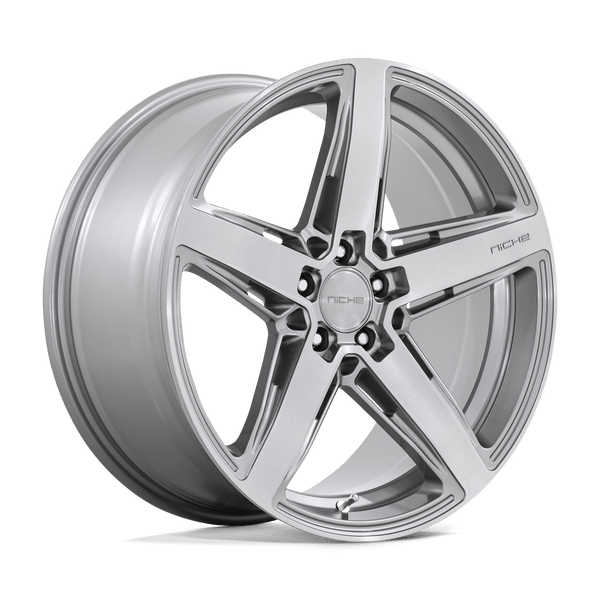 Niche 1PC M270 TERAMO ANTHRACITE BRUSHED FACE TINT CLEAR Wheels for 2013-2018 ACURA MDX [] - 20X9 38 mm - 20"  - (2018 2017 2016 2015 2014 2013)