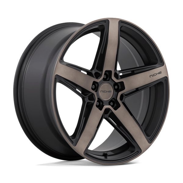 Niche 1PC M271 TERAMO MATTE BLACK WITH DOUBLE DARK TINT FACE Wheels for 2017-2020 ACURA MDX [] - 20X9 35 mm - 20"  - (2020 2019 2018 2017)